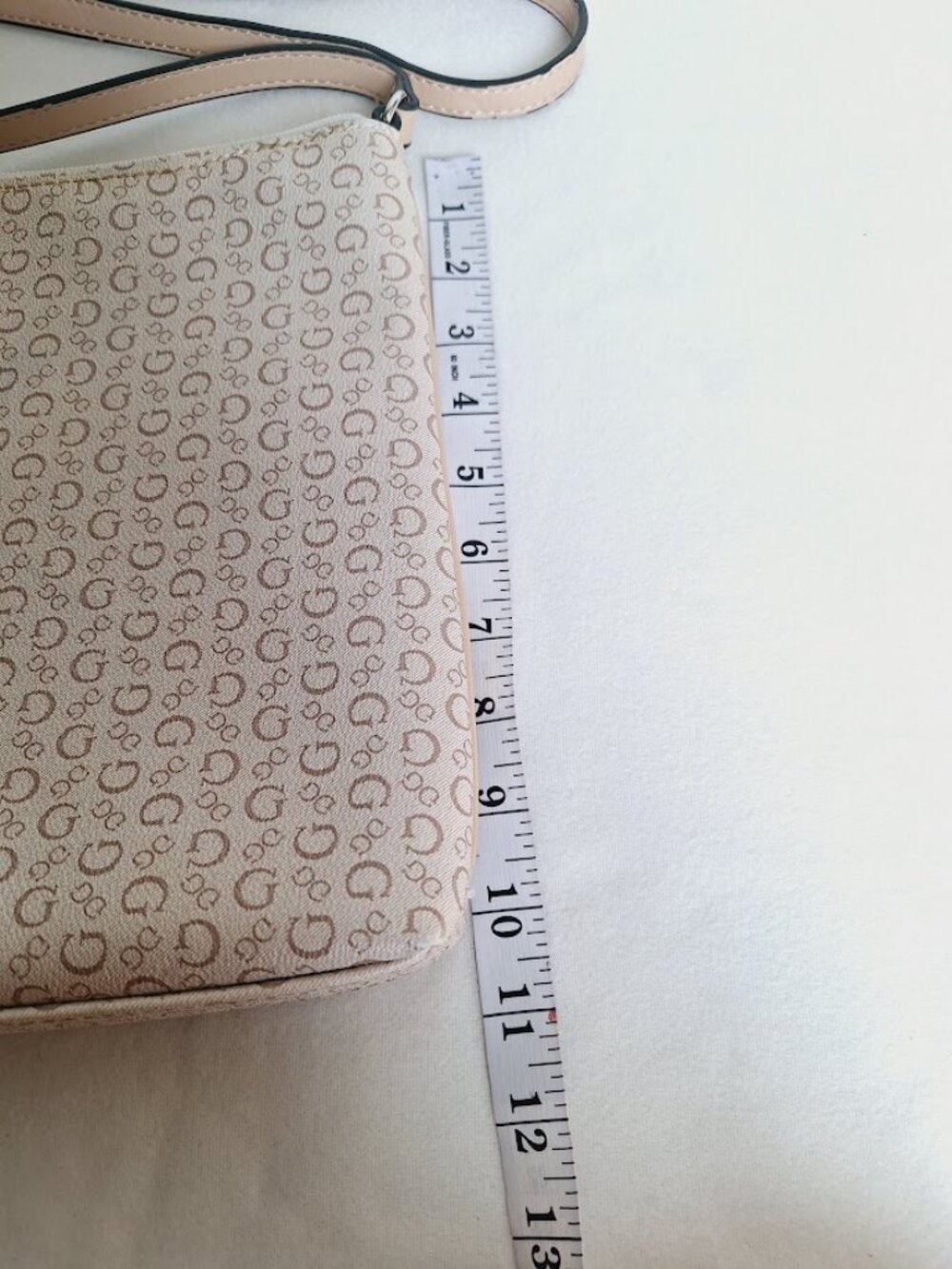 Guess Logo Crossbody Bag Cream Beige - Picture 9 of 9